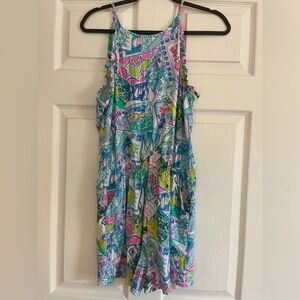 Lilly Pulitzer Postcard Printed Jumpsuit